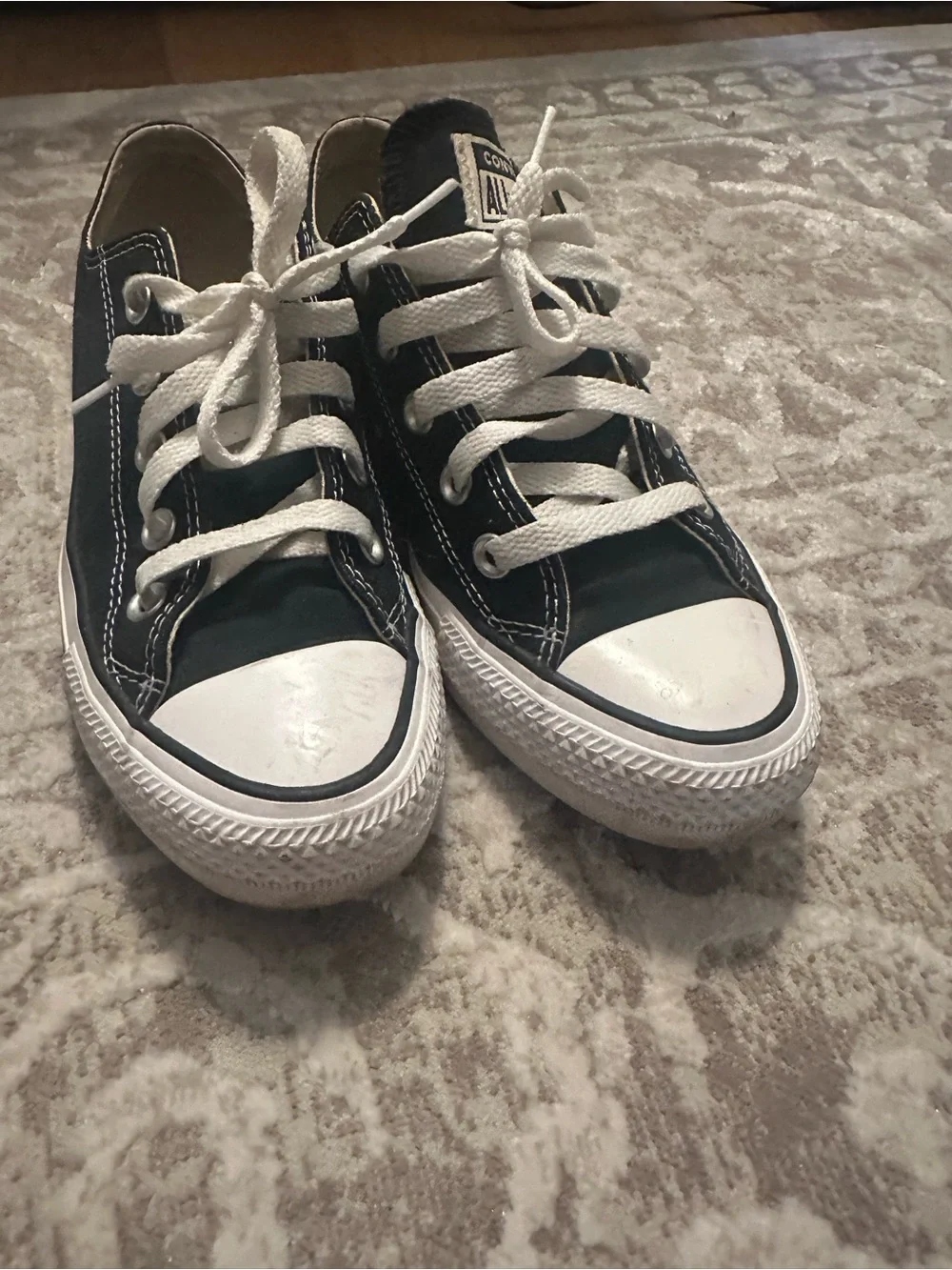 Converse Kids Low Top Sneakers in Black and White